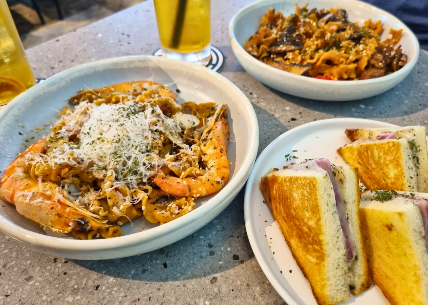 Tipo Pasta Bar's food spread | Affordable restaurants in Singapore