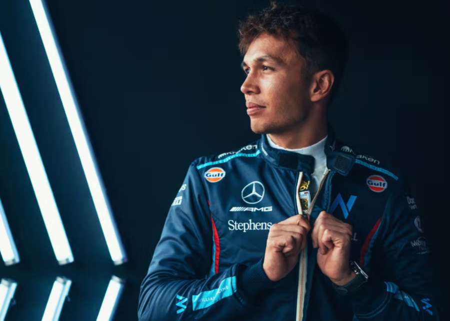 williams fan zone alex albon - f1 drivers in singapore