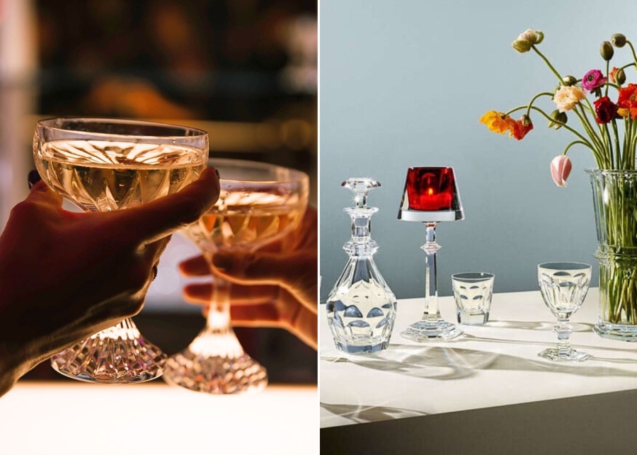 christmas gift idea baccarat champagne glasses