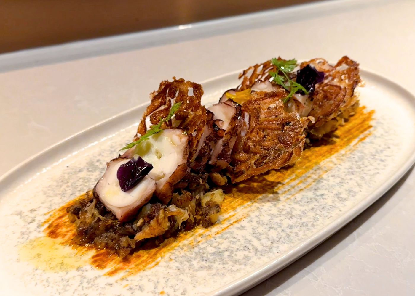 FOC Restaurant's charcoal-grilled octopus | Best Spanish restaurants in Singapore