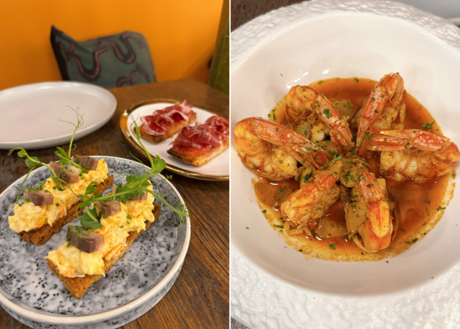 Cendras Tapas Bar and Grill's ensaladilla rusa and gambas al ajillo | Best Spanish restaurants in Singapore