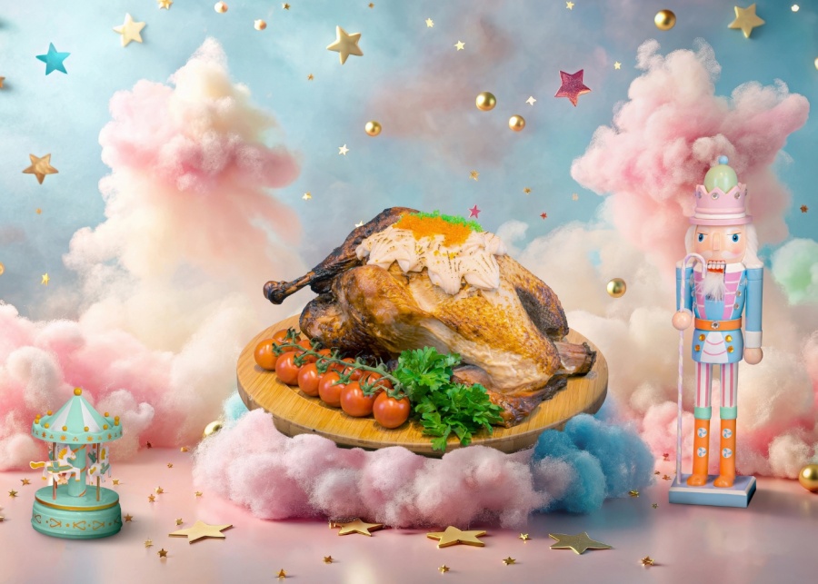 Best Christmas food delivery in Singapore 2025 - M Hotel Singapore mentaiko marinated roasted turkey