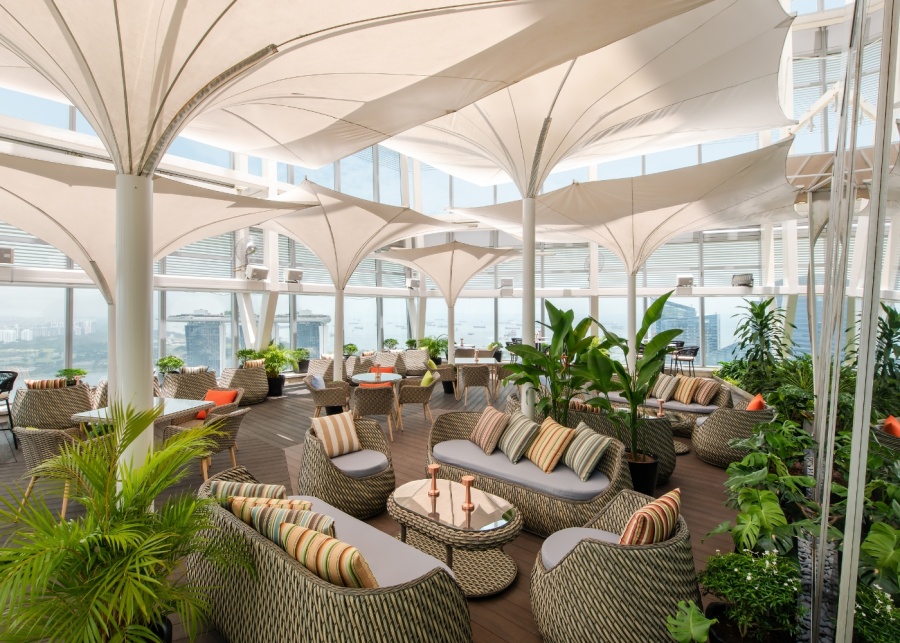 Best alfresco dining spots in Singapore - Altro Zafferano outdoor terrace in CBD