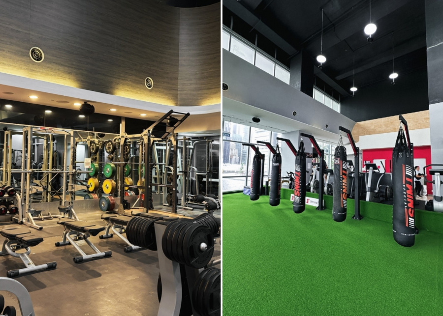 Best gyms in Singapore - Fitness First gym space and boxing facilities