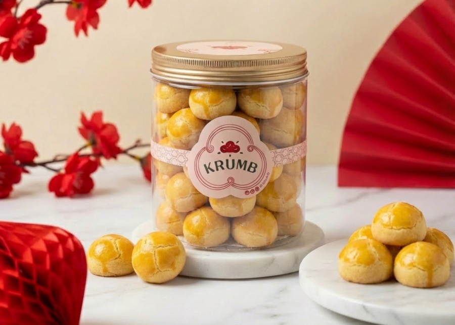 Best pineapple tarts in Singapore 2026 - Krumb Bakery golden pineapple balls