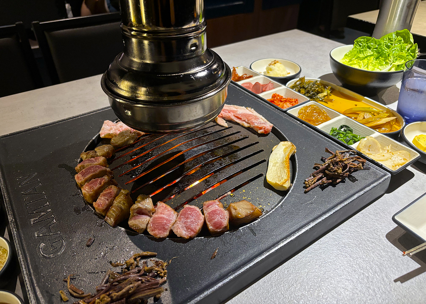 Gamtan SG table set-up | Authentic Korean BBQ and food in Singapore