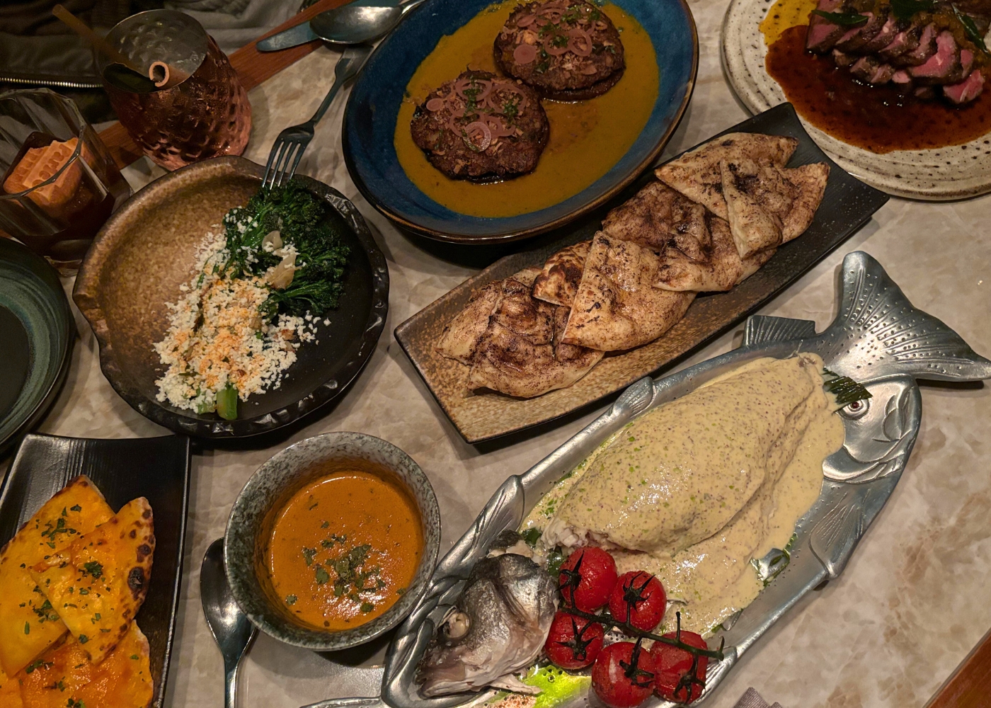 Best Indian restaurants in Singapore - Firangi Superstar main dishes