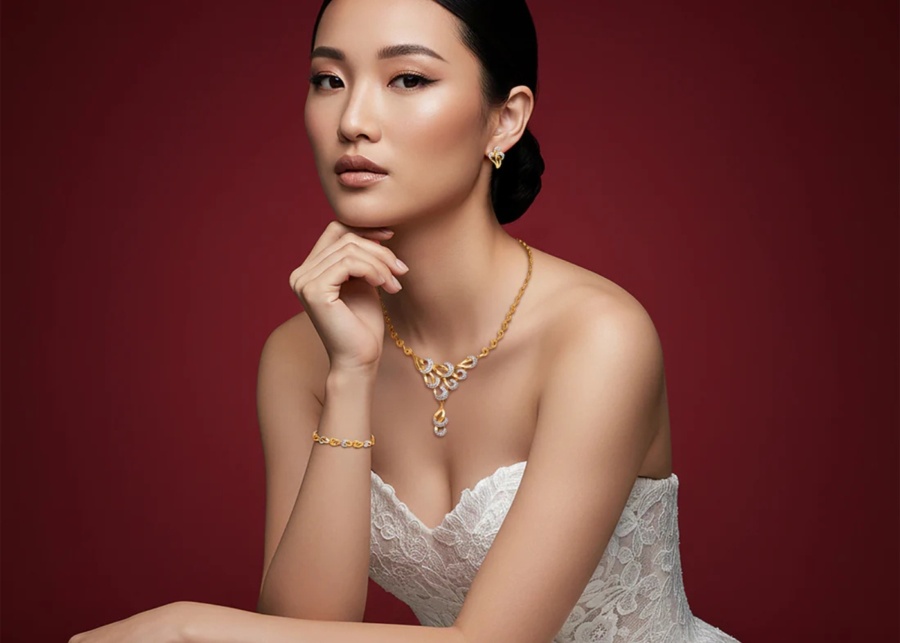 Best Si Dian Jin jewellery shops in Singapore - Poh Heng Jewellery - The Trails of Romance set