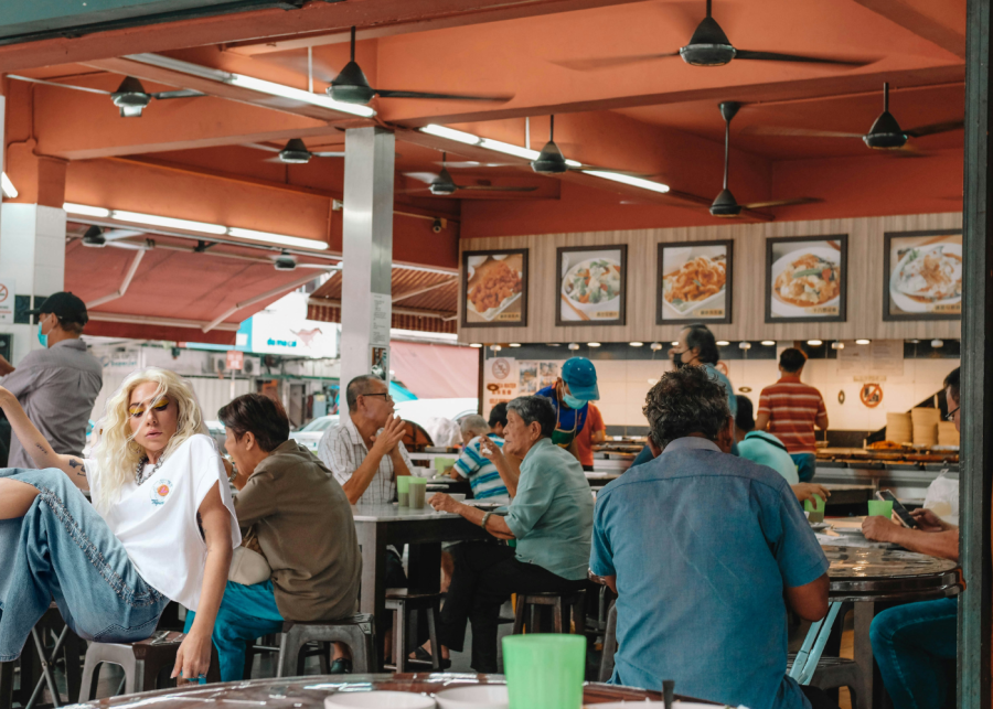 Mother Monster at a hawker centre | Lady Gaga in Singapore