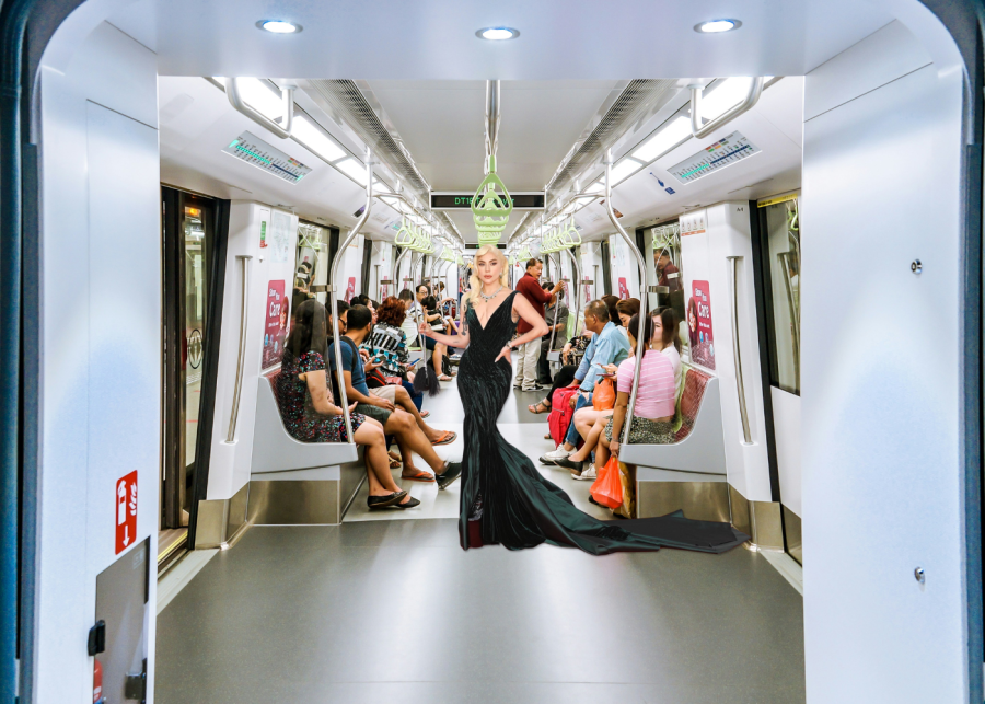 Mother Monster on the MRT | Lady Gaga in Singapore