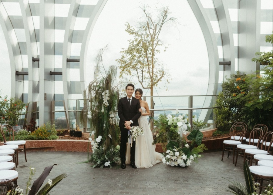 Wedding venues in Singapore - 1-Arden - Couple posing at outdoor venue