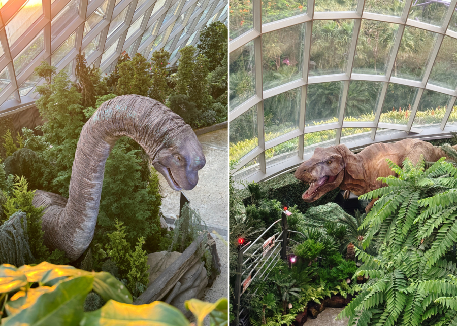 jurassic world the experience | t-rex and brachiosaurus in singapore