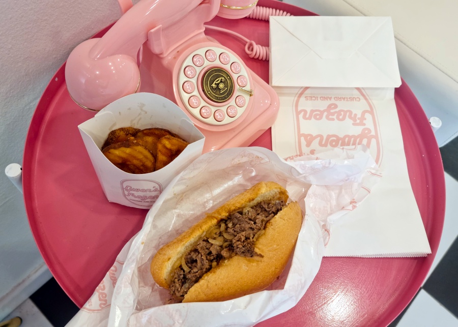 Gwen's Frozen Custard & Ices' Philly cheesesteak set meal | New cafes in Singapore 2025