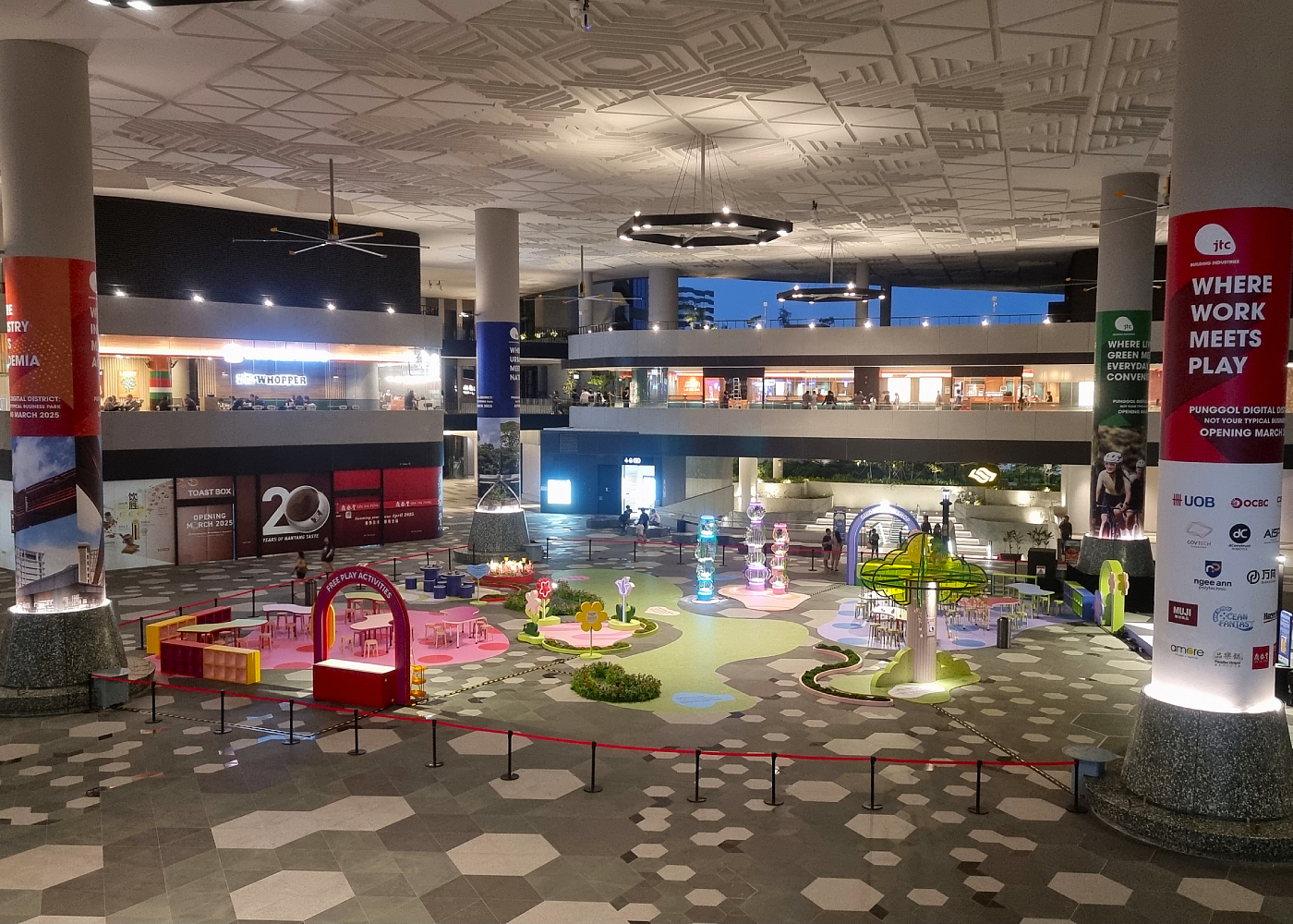 The mall's open-air plaza | Punggol Coast Mall guide