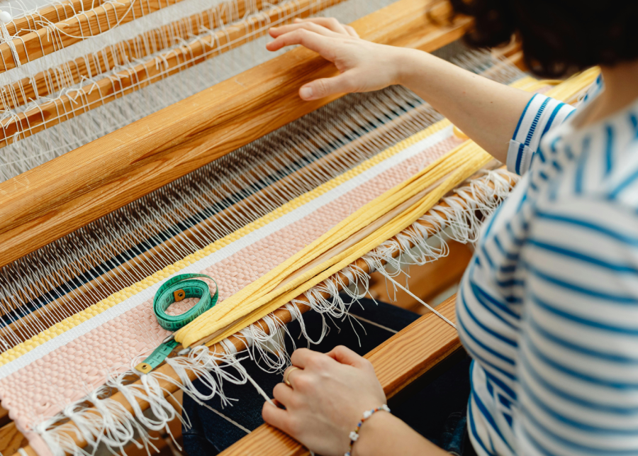 craft workshops japan | scarf weaving