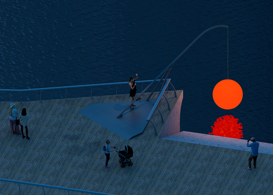 Let's Fish the Sun! by Wentao Wang | iLight Singapore 2026