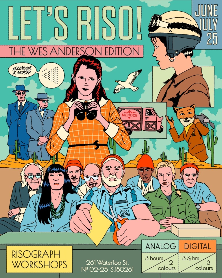 Let’s Riso! Risograph Workshop *Wes Anderson Edition* | Honeycombers