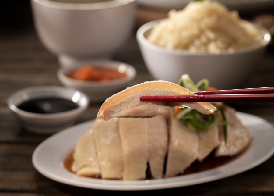 Guoco Midtown II food - Jew Kit Hainanese chicken rice