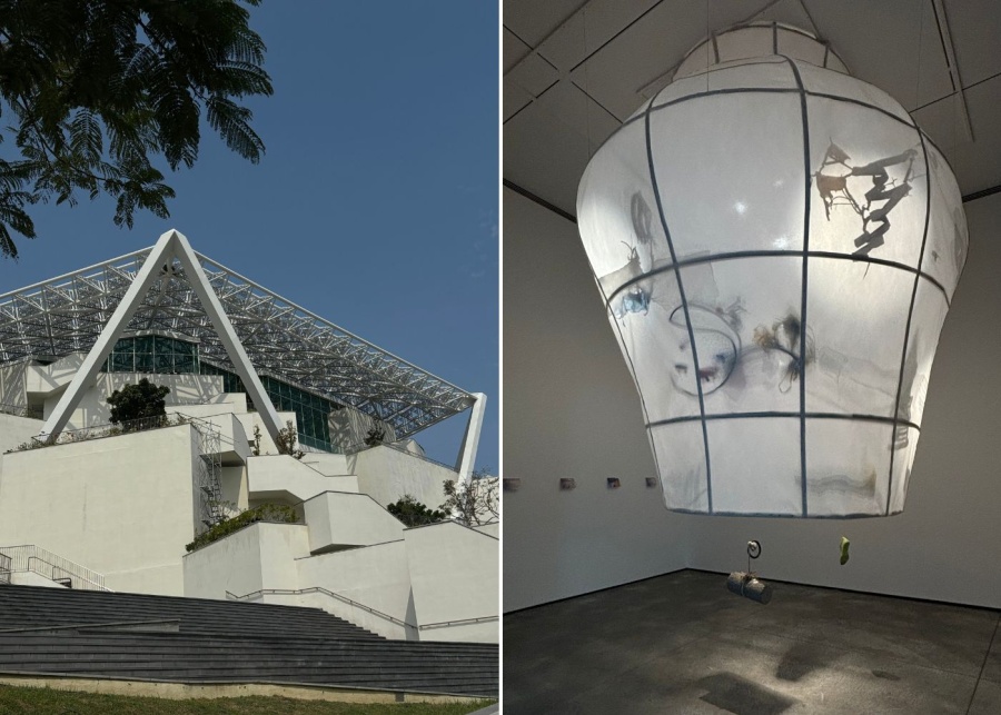 Tainan attractions - Tainan Art Museum 2 facade and exhibition