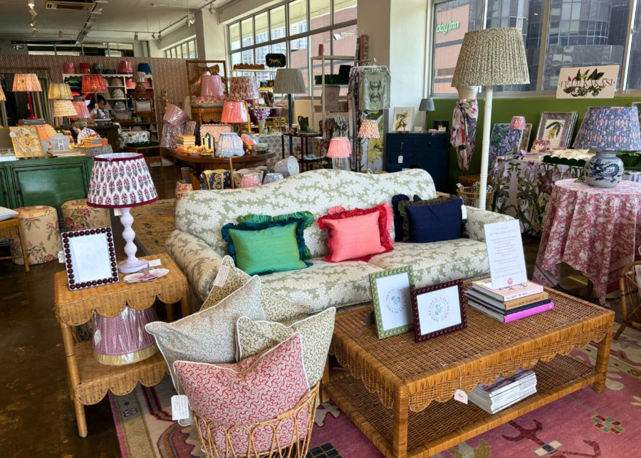 Tan Boon Liat Building - Mrs Bennet furniture collection of table lamps, upholstery and soft furnishing