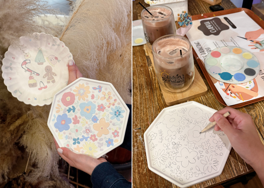 date ideas in singapore | clayful cafe pottery painting