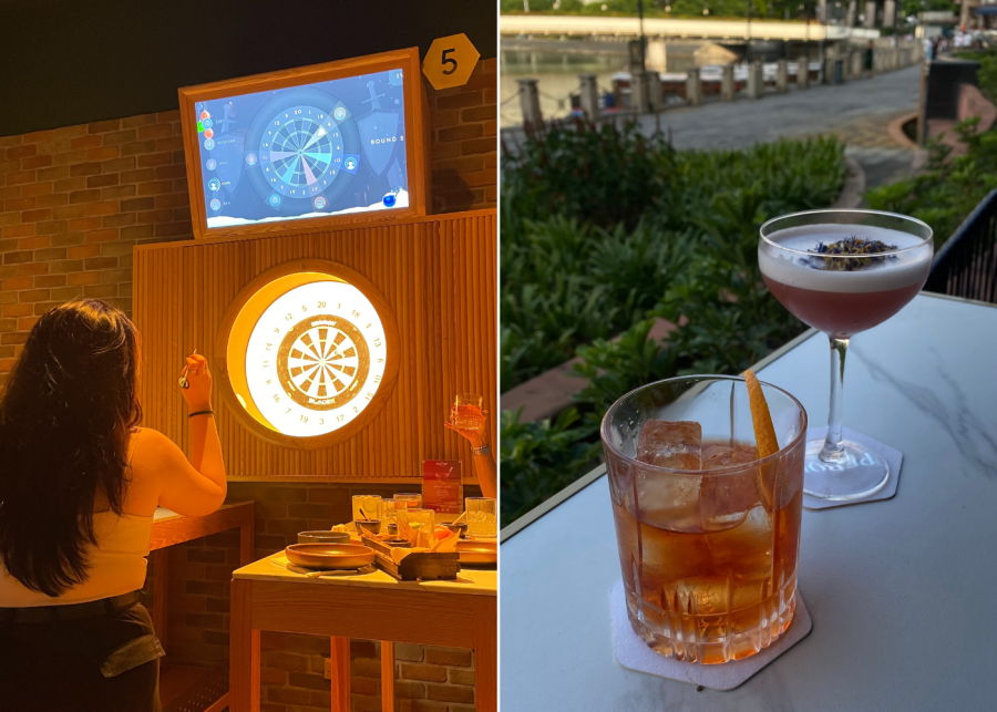 date ideas in singapore | oche dart game