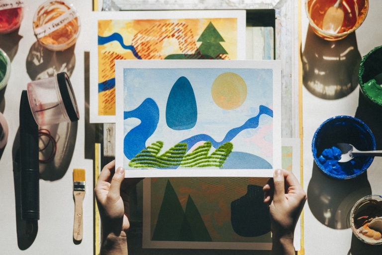 Screenprinting Workshop | Flocked Landscapes