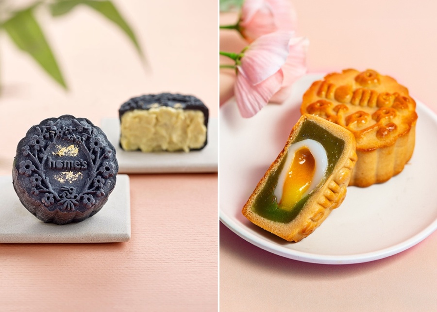 Best-mooncakes-in-Singapore-Homes-Favourite-Snowskin-black-gold-MSW-durian-mooncake-and-kaya-egg-splode-lava-mini-mochi-mooncake