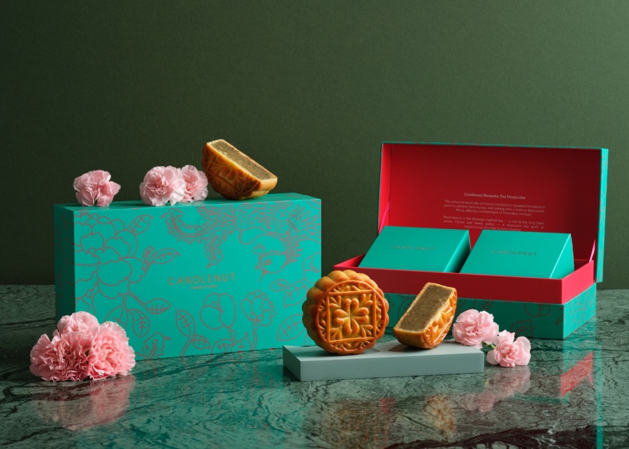 Mooncakes 2025 in Singapore - Candlenut Peranakan tiles mooncakes