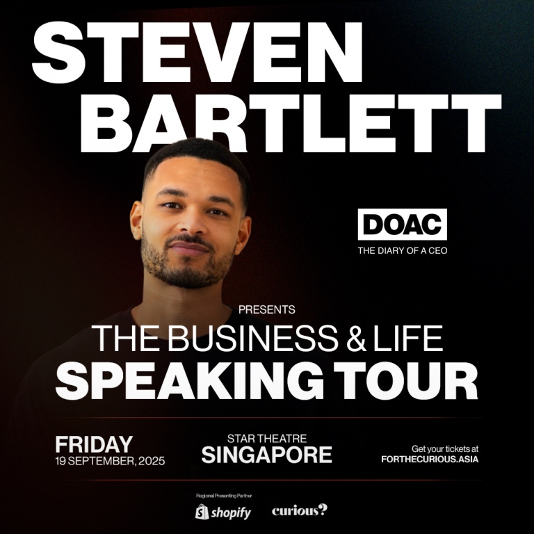 Steven Bartlett, Host of The Diary of a CEO: Debut Asia Tour