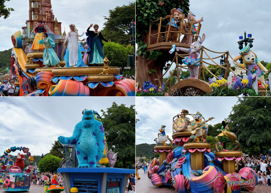 hong kong disneyland friendtastic parade