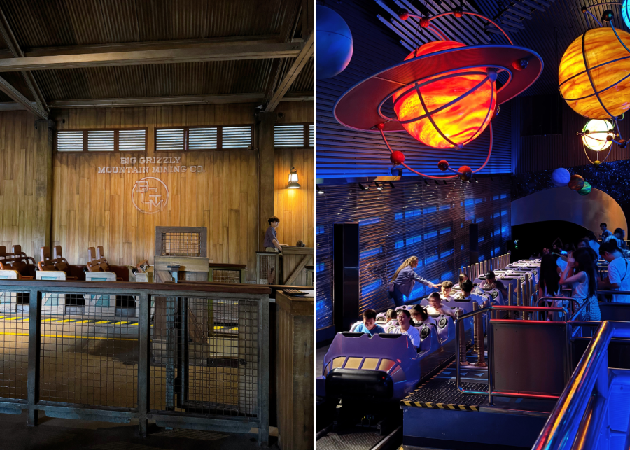 hong kong disneyland rides big grizzly mountain and hyperspace mountain