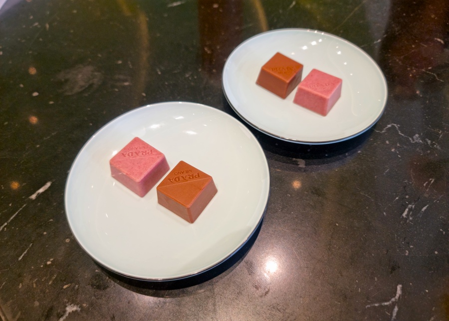 Prada Caffe's chocolate pralines | New cafes in Singapore 2025