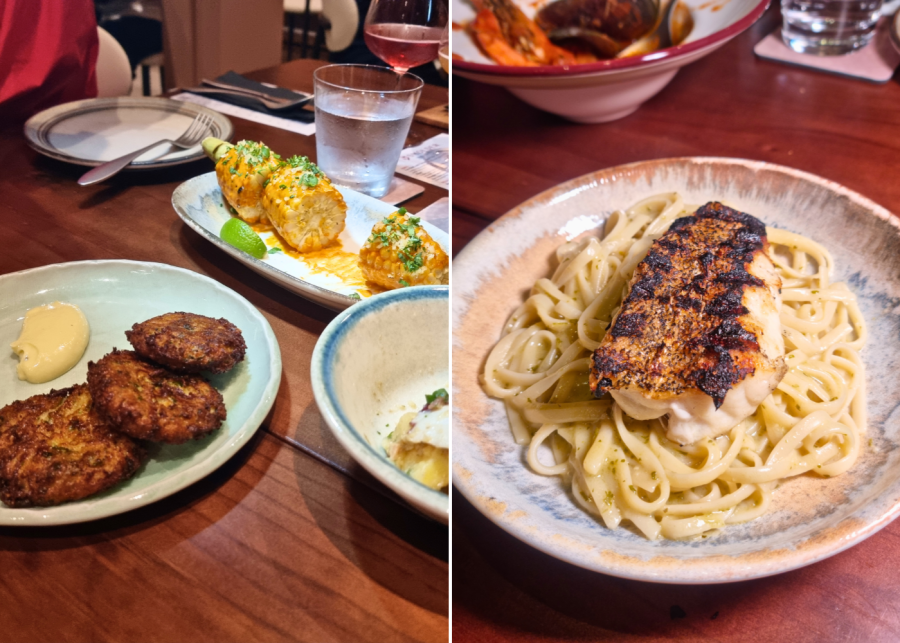 Smolder's zuchinni and parmesan fritters, elote, and grouper piccata pasta | New restaurants and menus in Singapore 2025