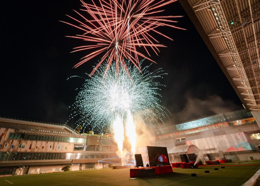 our tampines hub - where to watch fireworks in singapore