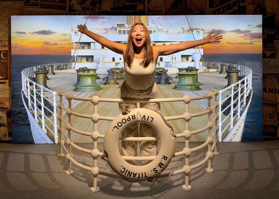 titanic singapore exhibition ship bow