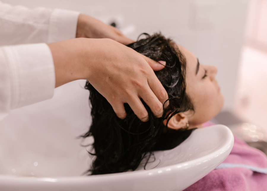 best head spas in singapore woman getting her hair washed