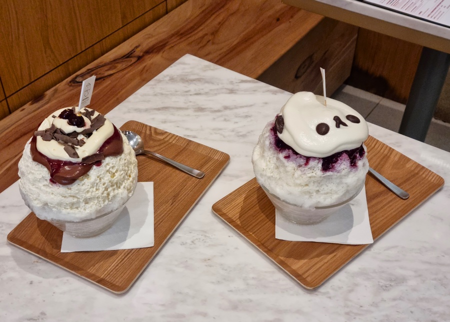 Drip x Sakanoue's signature black forest and Berry Cute Panda kakigori | Kakigori in Singapore