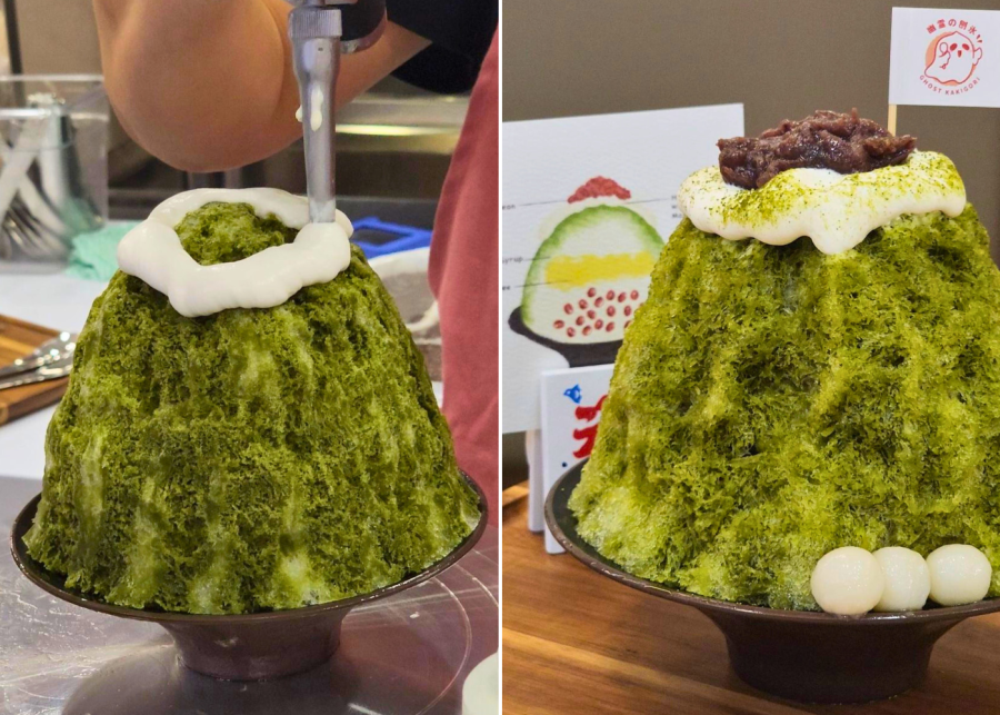 Ghost Kakigori's bean and matcha kakigori | Kakigori in Singapore