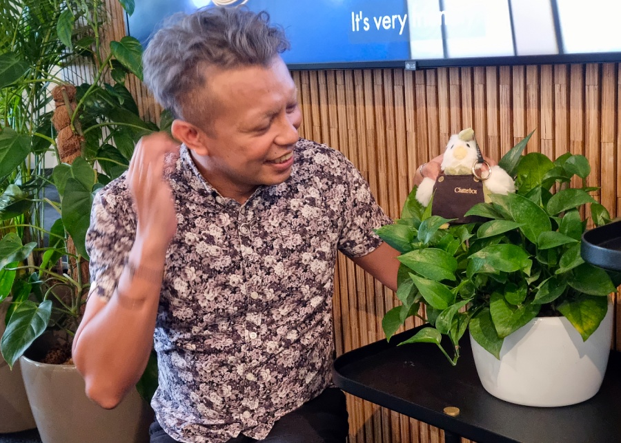 Chatterbox's Archibald keychain plushie | Plush toys in Singapore