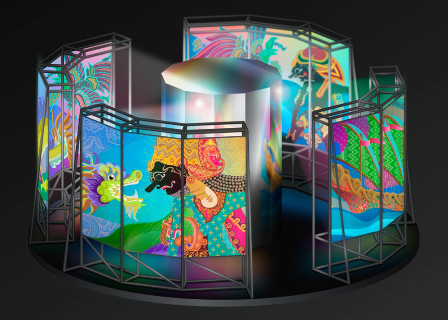 Artist impression of Inter-Light | Singapore Night Festival 2026