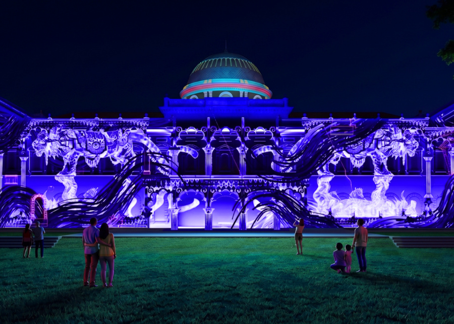 Artist impression of Tales of Earth and Sea | Singapore Night Festival 2026