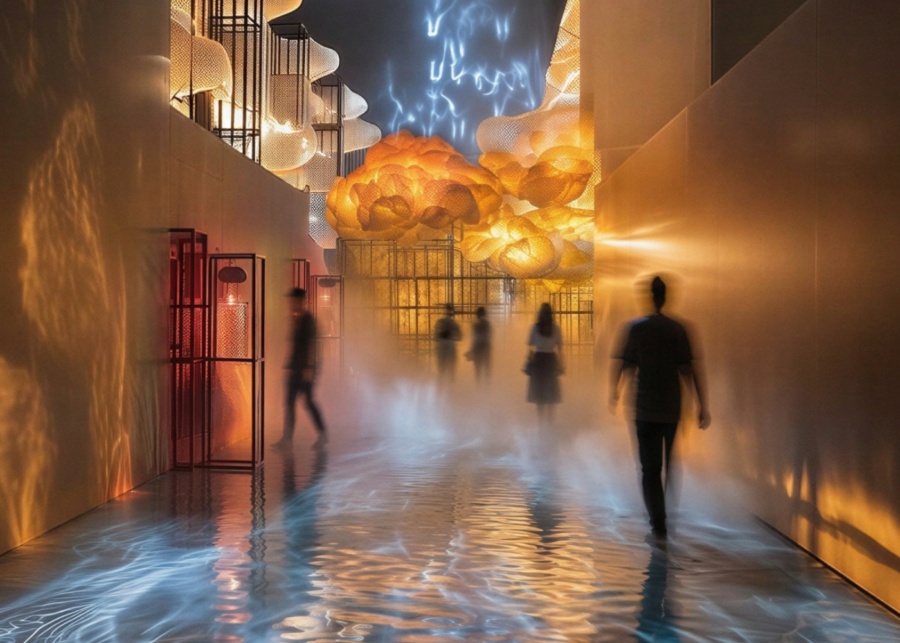 Artist impression of Stormy Straits | Singapore Night Festival 2026