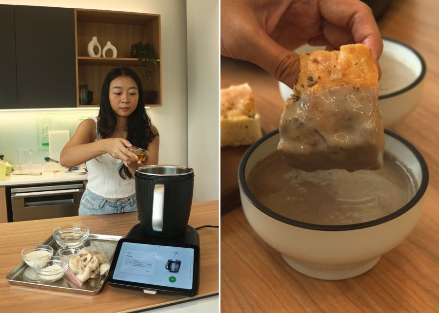 Thermomix TM7 - Making focaccia and creamy mushroom soup