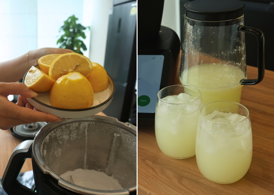 Thermomix TM7 - Steps of making lemonade