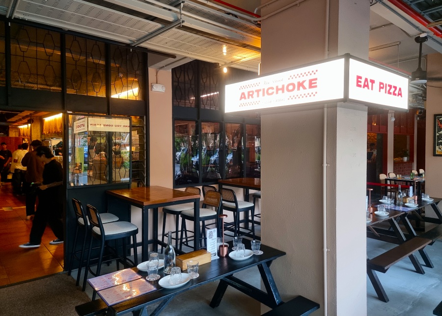 Artichoke's outdoor seating area | Artichoke Pizza Parlour in Singapore review