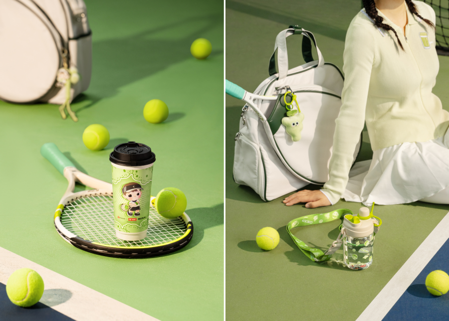 Chagee and Pop Mart's Hacipupu collab in Singapore