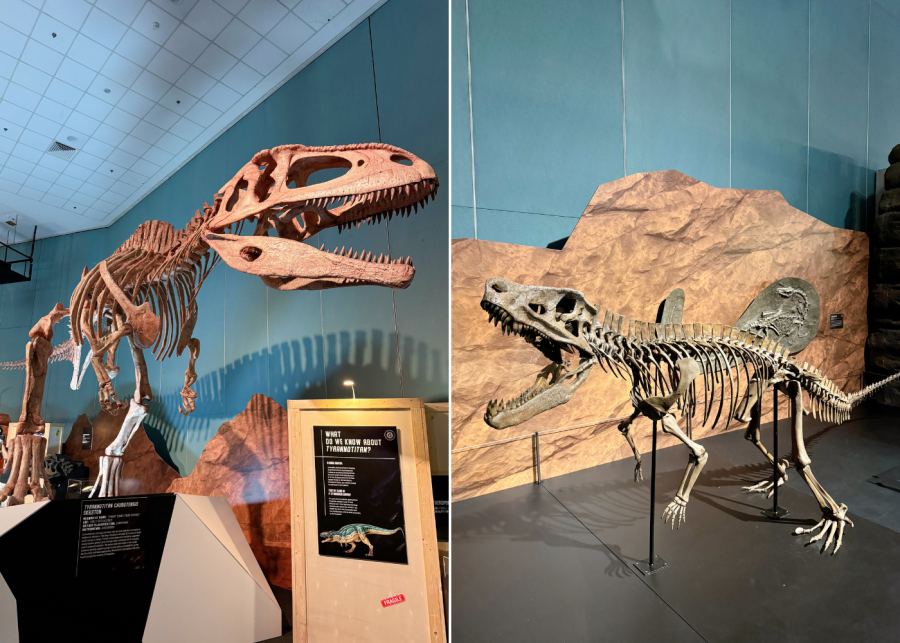 dinosaur exhibition singapore postosuchus and tyrannotitan