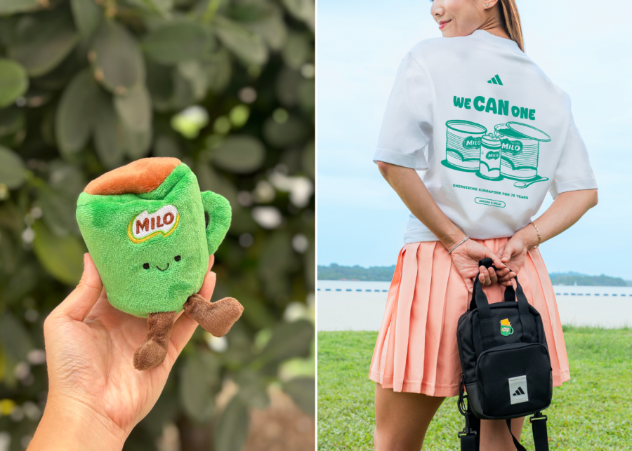 Milo plushie and Milo x Adidas collaboration | Celebrating 75 years of Milo in Singapore