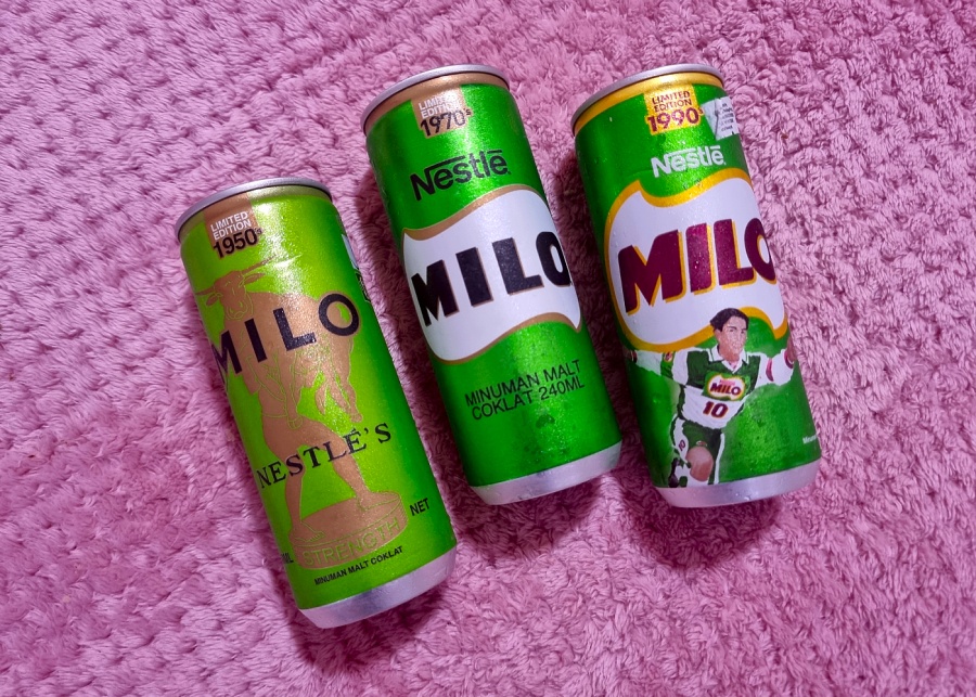 Retro packagings on Milo tin cans | Celebrating 75 years of Milo in Singapore